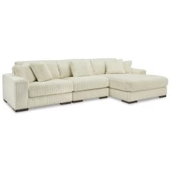 Lindyn Ivory 3 Pc Right Chaise Sectional