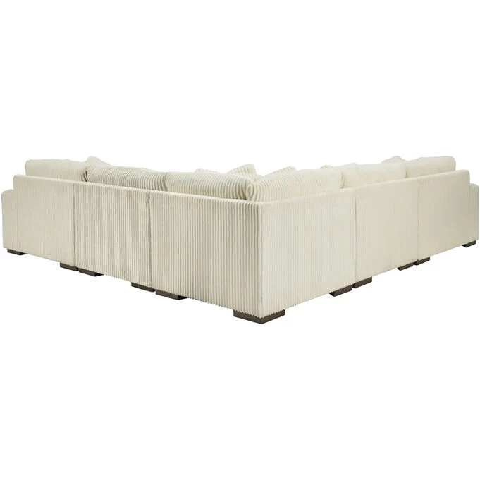 Lindyn Ivory 5 Pc Right Chaise Sectional 4 Lindyn Ivory 5 Pc Right Chaise Sectional - Image 2