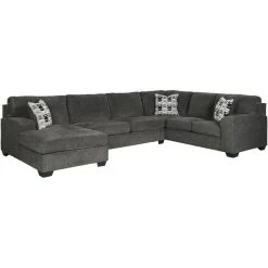 Ballinasloe Smoke 3 Piece Left Chaise Sectional