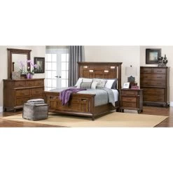 Acorn Hill Brown Queen Bed -furniture QK986546 DAVI AFR RM