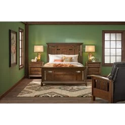 Acorn Hill Brown Queen Bed -furniture QK986546 DAVI LF2 RM