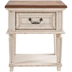 Realyn White Nightstand