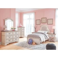 Realyn White Twin Bed 16 Realyn White Twin Bed -furniture QK986585 ASHL LF3 RM