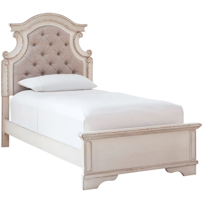 Realyn White Twin Bed 3 Realyn White Twin Bed