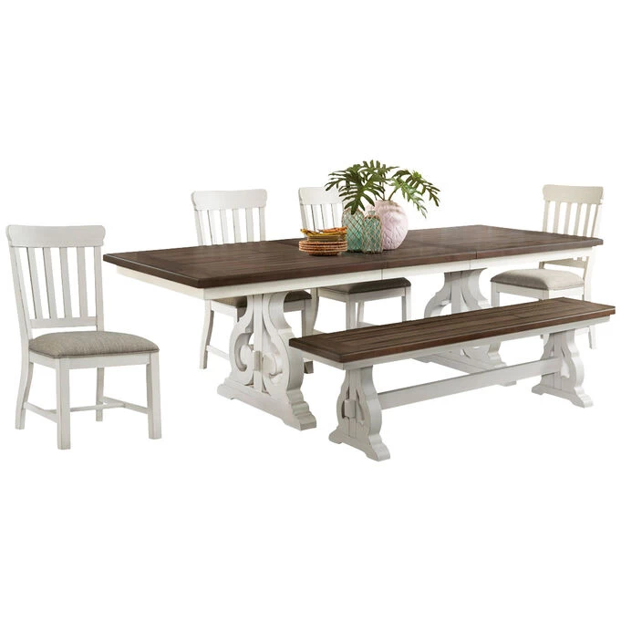 Drake White 5 Piece Dining Set 3 Drake White 5 Piece Dining Set