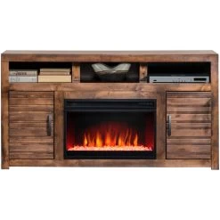 Sausalito Whiskey 62 Inch Fireplace Console