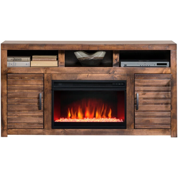Sausalito Whiskey 62 Inch Fireplace Console 3 Sausalito Whiskey 62 Inch Fireplace Console