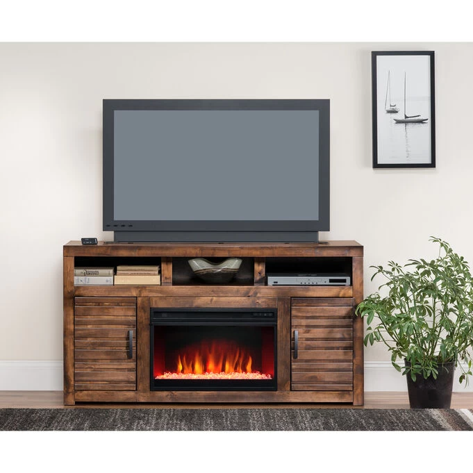 Sausalito Whiskey 62 Inch Fireplace Console 5 Sausalito Whiskey 62 Inch Fireplace Console - Image 3